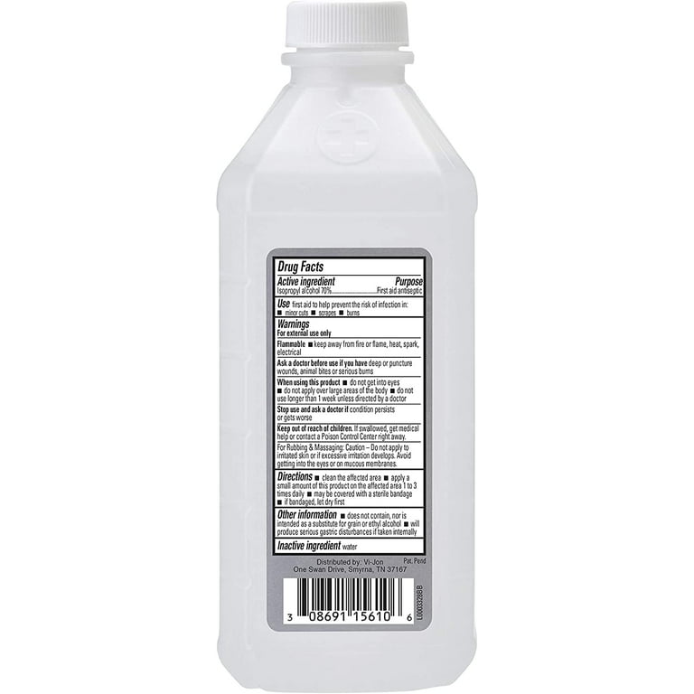 70% Isopropyl Alcohol - 16 oz Bottle S-15966 - Uline