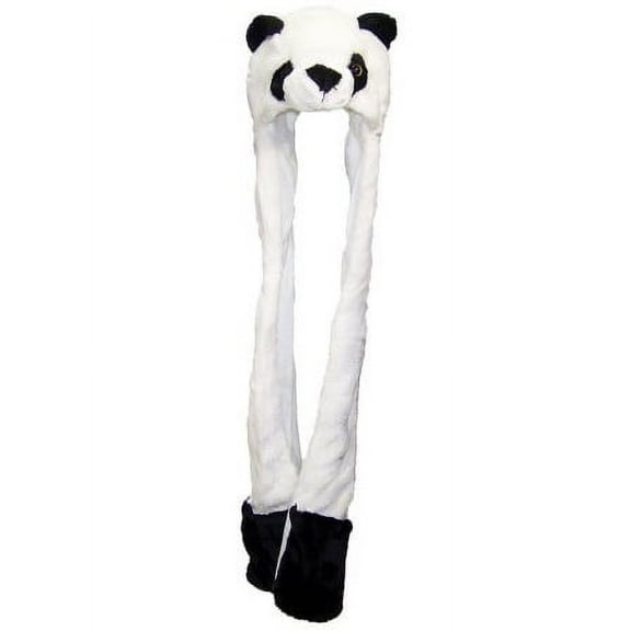 Plush Fleece Animal Hat PANDA with Mittens cute warm winter gift