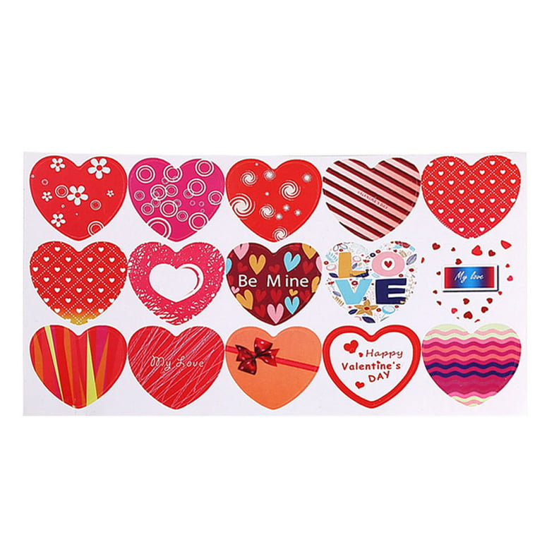 50 Pcs/Pack Pink Bow Stickers Valentine's Day/Wedding/Festival/Birthday  Gift Box Sealing Label Sticker