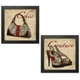 thumbnail image 2 of Gango Home Decor Leopard Print Shoe and Purse Fashion Wall Art; Two Red 12x12in Art Prints in Black Frames, 2 of 6