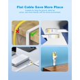 thumbnail image 4 of Cable Ethernet Yauhody CAT 8 de 6 pies, paquete de 3, 40 Gbps, 2000 MHz, blanco, 4 of 9