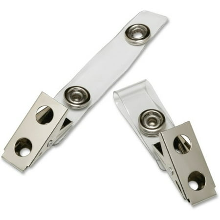 

AbilityOne 8455016452727 SKILCRAFT Clip Adapter Strap 0.5 x 2.75 Clear 100/Box