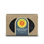 SunFeather African Black Soap with Shea Butter, 4.3 Ounce