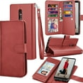 thumbnail image 1 of Tekcoo LG Stylo 5 / Stylo 6 / Stylo 5X / Stylo 5V / Stylo 5+ Wallet PU Leather Case, ID Cash Credit Card Slots Holder Purse Carrying Folio Flip Cover [Detachable Magnetic Hard Case] Kickstand, 1 of 6