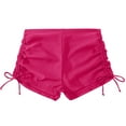 thumbnail image 5 of gdxvjhbj Women Mid Waist Bikini Bottoms - Full Coverage Swim Bathing Suit Bottom Side Tied Swimsuit Bottoms (Hot Pink,XXL), 5 of 5