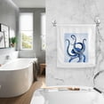 thumbnail image 5 of GZHJMY Blue Marine Kraken Octopus Towels 100% Cotton Hand Towels for Bathroom 16 x 30 inch, Absorbent Soft & Skin-Friendly, 1 Piece Wash Cloths, 5 of 6