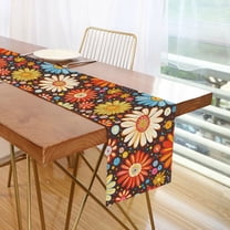 Yayeee Table Runner 70 inches Long Home Kitchen Dinning Party Decoration, Blooming Flowers
