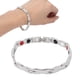 thumbnail image 5 of Pulsera Magnética De Acero De Titanio, Balance Sleep Pulsera De Acero De Titanio Los Imanes Múltiples Reducen La Electricidad Estática Para El Uso Diario Para Mujeres ANGGREK Otros, 5 of 8