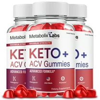 Metabolix Keto Labs ACV Gummies, Max Strength for Men and Women, Metabolix   Apple Cider Vinegar, 3 Month Supply (3 Pack)