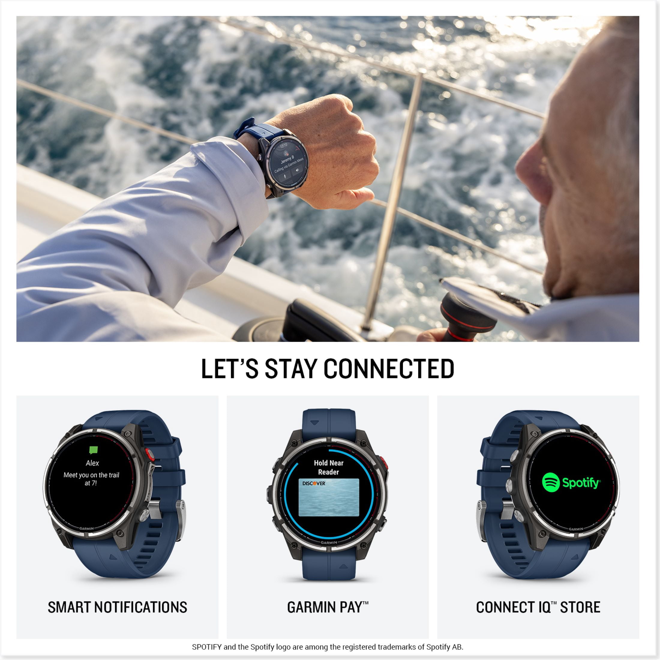 Garmin quatix® 8 Pro, 47mm, Ultimate Nautical Smartwatch with inReach® Technology for Satellite and LTE Connectivity, AMOLED Display