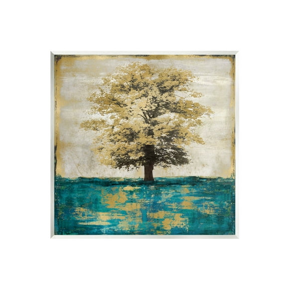 Stupell Industries Contemporary Tree Leaf Reflection Graphic Art Unframed Art Print Wall Art, Design by Eric Turner