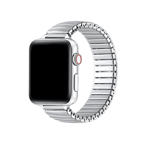 Posh Tech Slink Skinny Elastic Stainless Steel Band Compatible with Apple Watch