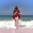 thumbnail image 4 of Christmas Tree Buffalo Plaid Bath Towel, Highly Absorbent towels for bathroom Quick Drying Microfiber Bath Towels for Body, Soft Shower Towels for Sport, Yoga, SPA, Gym 27x55in, 4 of 5