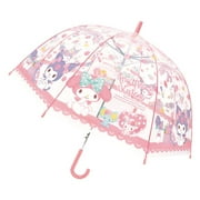 Sanrio My Melody & Kuromi Cute Fashionable Dome-Shaped Vinyl Stick Umbrella.