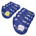 thumbnail image 2 of Waterproof  Club Putter Head Cover, PU Leather Stable 9PCS  Head Cover, For  Clubs Bleu, 2 of 8