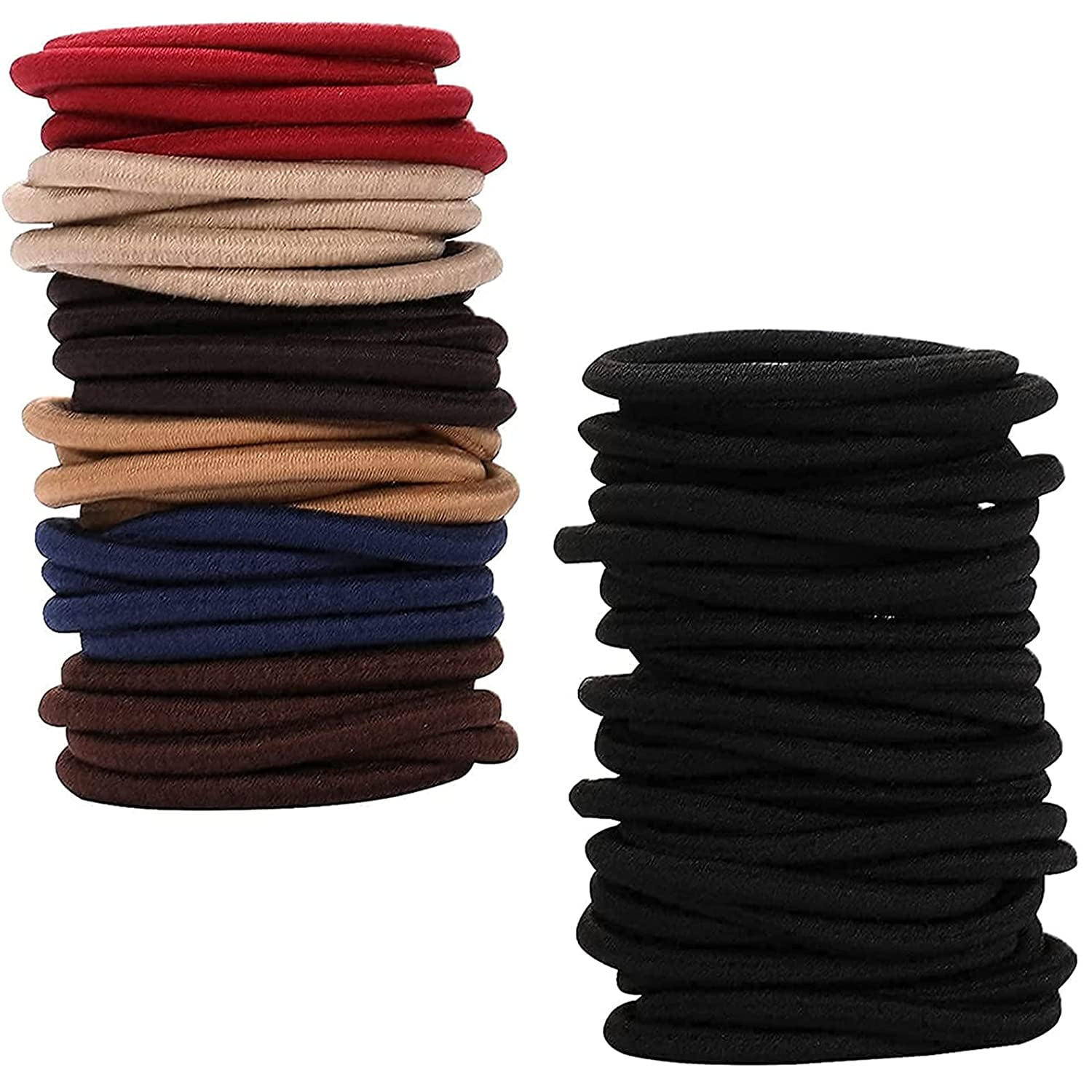 HOYOLS 1/2 Inch Small Black Rubber Bands for Hair Ties Elastics Mini  Toddler Braids Ponytail Holders for Baby Girls Infants Kids Thick Hair  Black