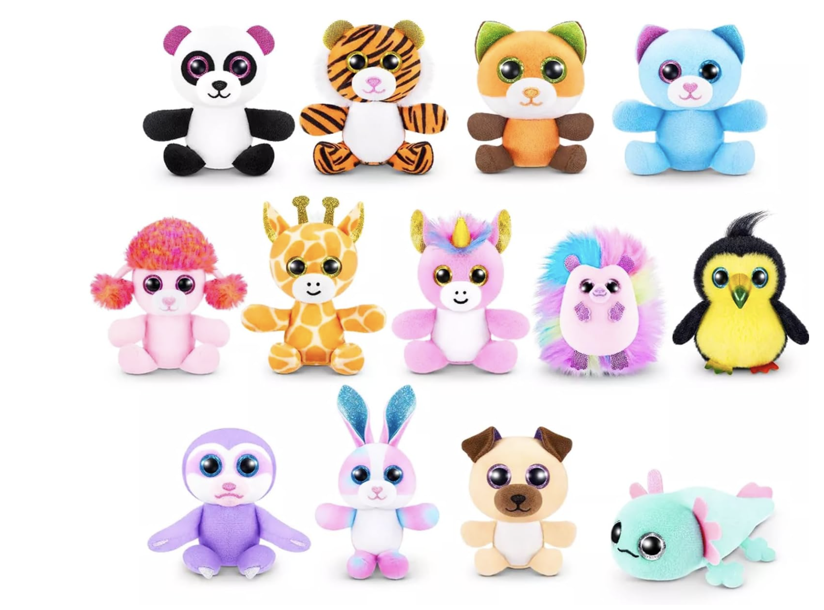 Zuru 5 Surprise Plushy Pets Mystery Set - Zuru Surprise Series 2 Mini Stuffed Animal Mystery 2 BALLSMystery Plushies for Kids, Boys, Girls