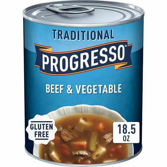 Progresso Traditional Gluten Free Beef & Vegetable Soup, 18.5 oz.