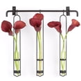 thumbnail image 7 of Couronne Co Campania Wall Vase and Metal Bar Hanger, 15.5 inches tall, 2.7 ounce capacity, Clear, 7 of 7