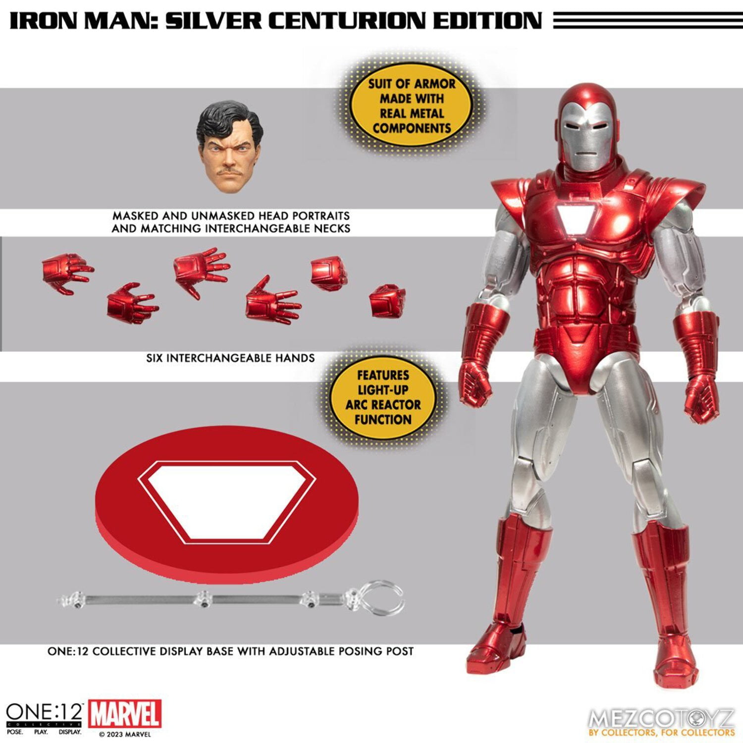 Iron Man: Silver Centurion Edition One:12 Action Figure