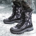 thumbnail image 2 of Xiaoxatg Women's Boots Autumn and Winter Thick Soled Warm Outdoor High Top Footwear 6.5 Black, 2 of 6