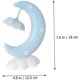 thumbnail image 3 of (blue)children's Moon Night Light Moon Bedside Lamp Small Night Lamp Led Reading Lamp Cute Lamp Baby Plastic Table Night Light Children's Room Moon Ni, 3 of 5