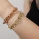 thumbnail image 5 of 2 pulseras de cadena cubana para hombres y mujeres, pulsera de hip-hop arcoíris de moda para niñas, regalos de fiesta de vacaciones, 5 of 5