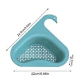 thumbnail image 4 of Flash Deals! Huayishang Kitchen Drain Rack, Kitchen Essentials Clearance Sale 2 Pcs Kitchen Sink Organizer, Sink Filter Tray Sink Shelf Triangular Sink Strainer, Basket Storage Rack For, 4 of 9