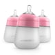 thumbnail image 1 of Biberón de Silicón Nanobébé Rosa 270 ml 3 Pack, 1 of 7