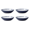 thumbnail image 4 of Oneida Harbour 12-Piece White & Blue Porcelain Tableware Set (Service for 4), 4 of 13
