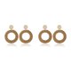 thumbnail image 3 of Guardurnaity Artículos trenzados de ratán vintage Pendientes estilo bohemio Estilo de anillo de joyería estilo de anillo 2piezas Guardurnaity CBP200928, 3 of 6