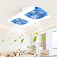 thumbnail image 5 of Rewenti -Fan Led Ceiling Fan Light with E27 Base Remote Control Adjustable Angle Quiet Ceiling Lamp for Home, 5 of 5