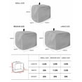 thumbnail image 3 of Grey Toaster Cover 2 Slice, Modern Pure Gray Dustproof Bread Machine Oven Cover with Storage Pockets, Fits Most Kitchen Toasters Protector, 3 of 5