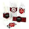 Flannel Fling Before The Ring - DIY Party Supplies - Buffalo Plaid Bachelorette Party DIY Wrapper Favors & Decor - 15 Ct