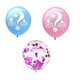 thumbnail image 3 of Juego de globos para revelar el género del bebé, lentejuelas de confeti rosa y azul y globos de papel de aluminio con forma de corazón (18 piezas), 3 of 4