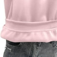 thumbnail image 6 of HOMBOM Crew Neck Womens Sweatshirts Trendy Plain Lightweight Pink Long Sleeve Soft Pullover Casual Sweatshirt S, 6 of 8