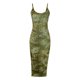 thumbnail image 3 of Vestido de Verano para las Mujeres, Vestido Largo Delgado Cuello Redondo sin Mangas de Impresión de Leopardo Sexy Hecho de Poliéster Ligero, Vestido Sexy para las Mujeres, 3 of 5