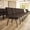 Brown Fabric/Gold Vein Frame, variant on Flash Furniture 4 Pack 18.5''W Stacking Church Chair in Black Dot Patterned Fabric - Gold Vein Frame