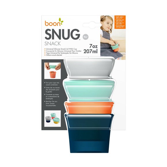Boon SNUG Snack Set avec couvercles universels