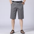 thumbnail image 2 of XuJwPNcy Golf Shorts Men Lightweight Cotton Dress Shorts Zipper Business Casual Work Bermuda Shorts with Pockets Fashion Outfit, 2 of 4