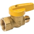 thumbnail image 2 of ProLine 9/16 In. x 1/2 In. x 9/16-24 Fine Flare Forged Brass Gas Valve 117-592, 2 of 2