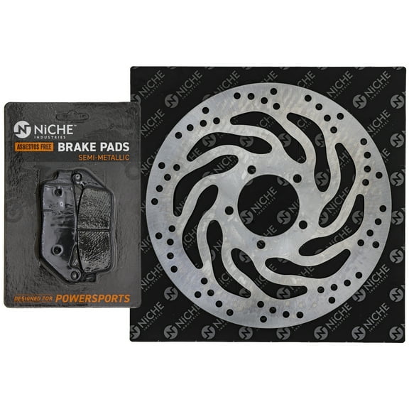 Niche Front Left Brake Rotor Pad Kit for Triumph T2020077 T2023370 Motorcycle MK1007226