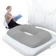 thumbnail image 4 of Cojín ergonómico para silla de oficina para aliviar el dolor de espalda | Cojín de asiento con soporte para coxis y hemorroides con diseño hueco | Espuma viscoelástica transpirable para estudiantes,, 4 of 6
