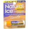 Mentholatum Natural Ice Sunscreen/Lip Protectant SPF 30 Sport 1 Each (Pack of 6)