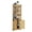 Natural wood color, variant on BouPower 69" Tall Farmhouse Freestanding Corner Storage Cabinet with Glass Door, Space Saving Cabinet with Adjustable Shelves, Multipurpose Pantry Hutch for Kitchen, Bathroom & Living Room