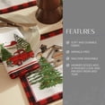 thumbnail image 3 of Elrene Home Fashions Servilletas de tela vintage con diseño de árbol de Navidad, juego de 4, 17 pulgadas x 17 pulgadas, multicolor, 3 of 5