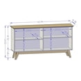 thumbnail image 2 of Manhattan Comfort Yonkers 63"W Solid Wood Sideboard in White, 2 of 5