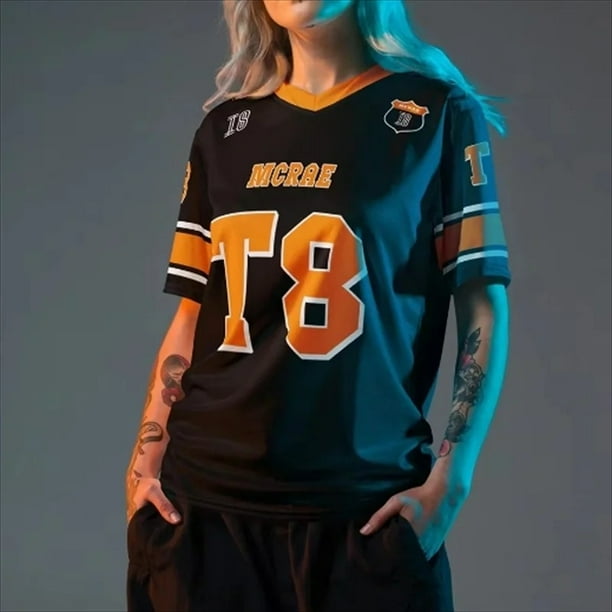 TATE MCRAE T8 トレーナー Tate Mcrae Hockey Jersey: T8 Concert Outfit, Recycled