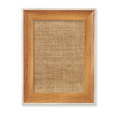 thumbnail image 1 of Fabric Flax Knit Kahki Desktop Wooden Photo Frame Display Picture Art Painting Multiple Sets, 1 of 3