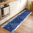 thumbnail image 3 of Navy Blue Christmas Tree Kitchen Runner Rug 2x6 Washable Runners for Hallway Non Slip Snowflake Balls Xmas Pine Needle Large Area Rug Indoor Floor Carpet for Bathroom Laundry Entryway Bedroom, 3 of 8